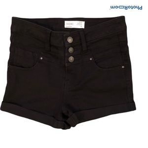 Ardene black high waisted shorts size 05
